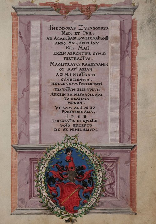 Theodor Zwinger, UB Mscr AN II, 3, 1565, 215r