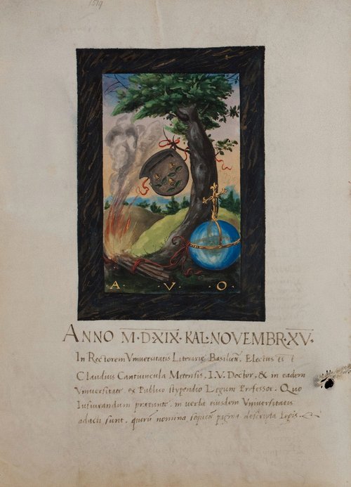 Claudius Cantiuncula, UB Mscr AN II, 3, 1519, 147v