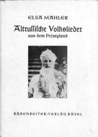 Deckblatt, Mahler, Altrussische Volkslieder