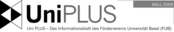 Logo des Informationsblatts des Fördervereins Universität Basel